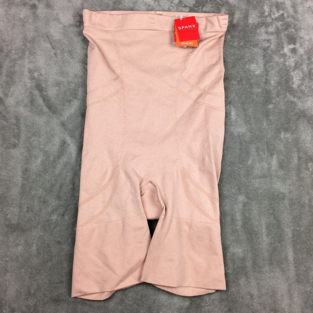 Spanx Sculpt Slim Cognito 2X High Waisted Mid Thigh Shorts Shapewear Seamless